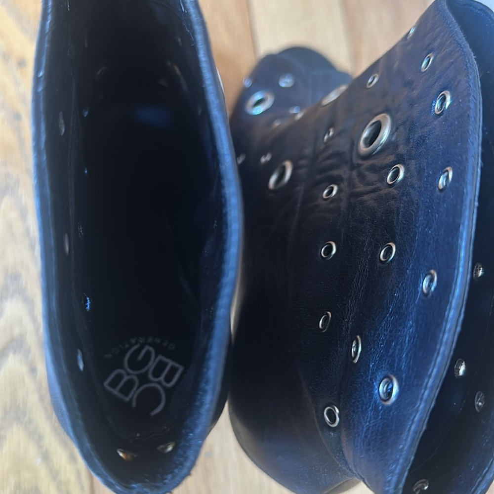 BCBGeneration open toe booties. Silver hardware as shown in pictures. - Picture 4 of 7